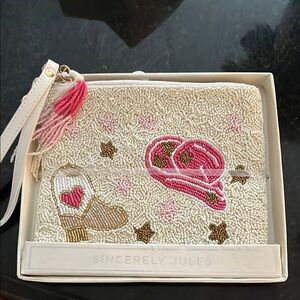 Sincerely Jules Beaded Cowboy Clutch